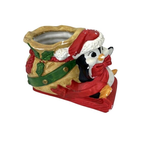 Vintage House of‎ Lloyd Penguin Candy Dish 1989 Christmas Around the World - Picture 4 of 12